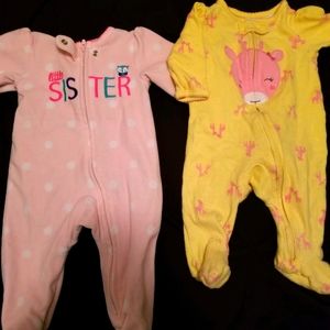 6 baby girl sleep and play